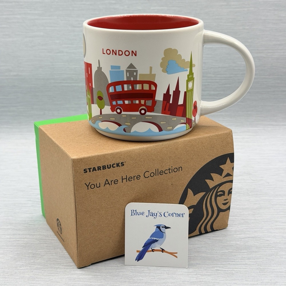 Starbucks London You Are Here Mug Coffee Cup 14oz Stackable England UK YAH